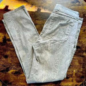 NYDJ | ladies Python print skinny pants/jeans.  Size: 8
